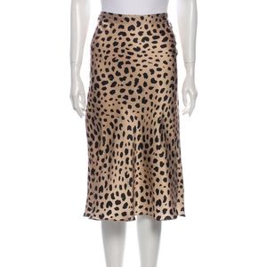 Leopard print silk midi skirt - Naomi Wild Things